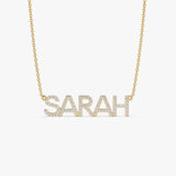 14K Dainty Layering Diamond Name Necklace 14k Gold Ferkos Fine Jewelry