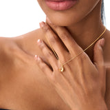 14K Cushion Cut Citrine Solitaire Necklace Ferkos Fine Jewelry