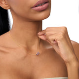 14K Gold Amethyst Butterfly Necklace Ferkos Fine Jewelry