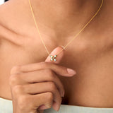 14K Gold Peridot Butterfly Necklace Ferkos Fine Jewelry