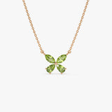 14K Gold Peridot Butterfly Necklace Ferkos Fine Jewelry