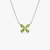 14K Gold Peridot Butterfly Necklace Ferkos Fine Jewelry