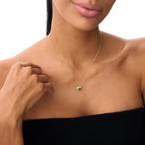 14K Gold 0.95 ctw Emerald Cut Bezel Setting Amethyst Ferkos Fine Jewelry