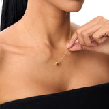 14K Gold 0.95 ctw Emerald Cut Bezel Setting Garnet Ferkos Fine Jewelry