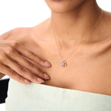 14K Gold Amethyst Flower Necklace Ferkos Fine Jewelry