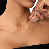 14K Gold Heart Shaped Citrine Layering Necklace Ferkos Fine Jewelry