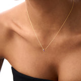 14K Gold Heart Shaped Garnet Layering Necklace Ferkos Fine Jewelry