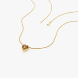 14K Gold Heart Shaped Citrine Layering Necklace Ferkos Fine Jewelry
