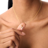 14k Multi Bezel Set Diamond Pendant Ferkos Fine Jewelry