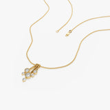 14k Multi Bezel Set Diamond Pendant Ferkos Fine Jewelry