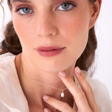 1.00 Ctw 14k Emerald Cut Lab Grown Diamond Classic Charm Necklace - Rina Ferkos Fine Jewelry