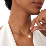 2.25 Ctw 14k Pear Shaped Fancy Intense Yellow Lab Grown Diamond Necklace - Queen Ferkos Fine Jewelry