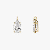 3.00 Ctw 14k Pear Shaped Lab Grown Diamond Statement Pendant Necklace - Clio Ferkos Fine Jewelry