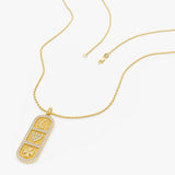 14k Gold Symbol Diamond Charm Necklace Ferkos Fine Jewelry