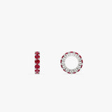 14k Ruby Rondelle Charm 14K White Gold Ferkos Fine Jewelry