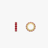 14k Ruby Rondelle Charm 14K Gold Ferkos Fine Jewelry