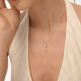 14K Mixed Shape Lab Diamond Necklace - Elara Ferkos Fine Jewelry