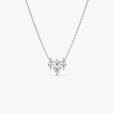 14K Marquise Lab Diamond Necklace - Hera 14K White Gold Ferkos Fine Jewelry