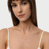 14K 0.50 CTW 6 Prongs Marquise Lab Diamond Solitaire Necklace - Lulu Ferkos Fine Jewelry