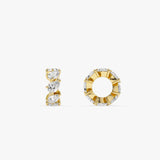 0.73 Ctw 14k Pear Shape Lab Grown Diamond Big Bead Charm - Tilia 14K Gold Ferkos Fine Jewelry