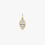 1 CTW 14k Marquise Shape Lab Grown Diamond Pendant Necklace - Daku Ferkos Fine Jewelry