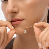 1 CTW 14k Cushion Cut Lab Grown Diamond Pendant Necklace - Karri Ferkos Fine Jewelry