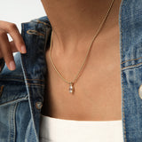 1 CTW 14K Lab Grown Bezel Set Oval Shape Diamond Charm - Yana Ferkos Fine Jewelry