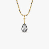 2 CTW 14K Vintage Inspired Pear Shape Lab Grown Diamond Charm - Mabel 14K Gold Ferkos Fine Jewelry