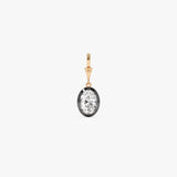 2 CTW 14K Vintage Inspired Oval Shape Lab Grown Diamond Charm - Mabel Ferkos Fine Jewelry
