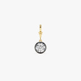 1.50 CTW 14K Vintage Inspired Round Shape Lab Grown Diamond Charm - Mabel Ferkos Fine Jewelry