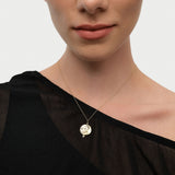 14k Celestial Moon Face Charm Natural Diamonds Ferkos Fine Jewelry