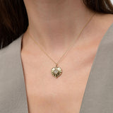 14k Diamond Heart Medallion Charm Ferkos Fine Jewelry