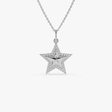 14k Diamond Star Charm 14K White Gold Ferkos Fine Jewelry