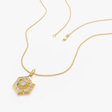 14k Diamond Hexagon Charm Ferkos Fine Jewelry