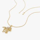 14k Diamond Horse Charm Necklace Ferkos Fine Jewelry