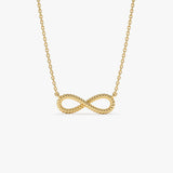 14k Twist Rope Infinity Necklace 14k Gold Ferkos Fine Jewelry