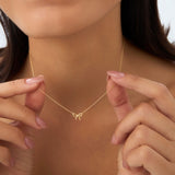 14Kt Plain Gold Ribbon Necklace Ferkos Fine Jewelry