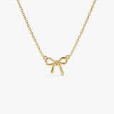 14Kt Plain Gold Ribbon Necklace 14K Gold Ferkos Fine Jewelry