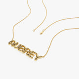 14K Bubble Name Necklace Ferkos Fine Jewelry