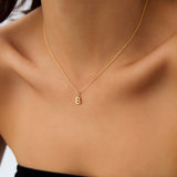14K Bubble Letter Necklace Ferkos Fine Jewelry