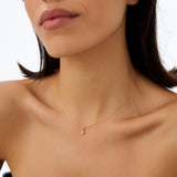 14K Bubble Letter Necklace Ferkos Fine Jewelry