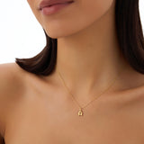 14K Bubble Letter Necklace Ferkos Fine Jewelry