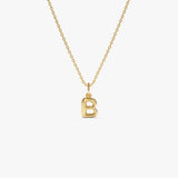 14K Bubble Letter Necklace Ferkos Fine Jewelry
