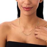 14k Two-Tone Link Layering Paperclip Necklace Ferkos Fine Jewelry