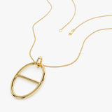 14k Minimalist Oval Pendant Necklace Ferkos Fine Jewelry