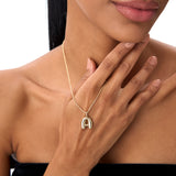 14K 20MM Balloon Initial Letter Pendant Ferkos Fine Jewelry