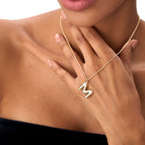 14K 20MM Balloon Initial Letter Pendant Ferkos Fine Jewelry