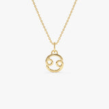 14K Cancer Zodiac Charm Necklace 14K Gold Ferkos Fine Jewelry