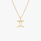 14K Gemini Zodiac Charm Necklace 14K Gold Ferkos Fine Jewelry