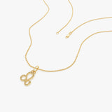 14K Leo Zodiac Charm Necklace Ferkos Fine Jewelry
